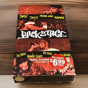 Backstage VHS VCR Video Tape Used DMX JayZ Method Man Rappers RARE - Picture 1 of 5