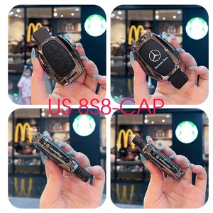 Funda Llavero Coche para Mercedes Benz GLC CLS C E S Clase Aleación Zinc Cuero - Imagen 1 de 12