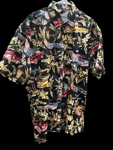 High Seas Trading Co Shirt XL Route 1 Classic Cars Hawaii California Road Trip - Bild 1 von 12