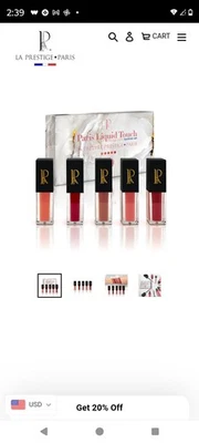 La Prédiré Prestige • Paris Liquid Touch Matte Lipstick Set Of 5 - Image 1 of 4