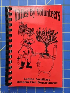 Vittles by Volunteers Ontario Wisconsin Fire Department Auxiliary Cookbook 86pgs - Picture 1 of 13