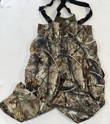 Cabelas Bib Overalls Men’s XL Camo RealTree Hunting Print Thinsulated Dry Plus - Image 1 of 4
