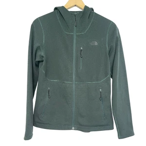 The North Face giacca con cappuccio donna taglia S verde cacciatore foderata in pile leggera - Foto 1 di 15