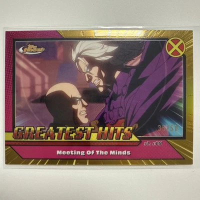 2025 Topps Finest Marvel X-Men '97 GH #19 Meeting of the Minds Gold 35/50 - Image 1 of 4