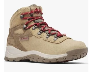 Columbia Boots Newton Ridge LT Lona Playa/Rojo Marsala Zapatos Talla 9.5 - Imagen 1 de 9