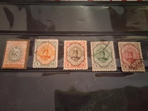 POSTES PERSANES (IRAN) EARLY ISSUES EARLY 1900's #461,481,482,483,461 LOT 308 - Picture 1 of 1