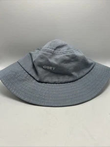 Sombrero Obey Bucket azul 100 % algodón - Imagen 1 de 13