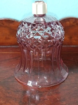 Vtg Homco Optic Pink Cathedral Diamond Flared Ribbed Votive Candle Cup Gasket - Image 1 of 4