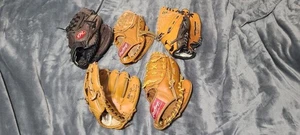 Baseball Glove Lot Of 5 Youth Rawlings Mizuno Chipper A Rod Gwynn Rickey Ripken - Picture 1 of 18