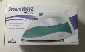 Rival Steam Wave Iron-Variable Control-Adj. Fabric Setting-Spray Mist-Pwr Light - Picture 1 of 7