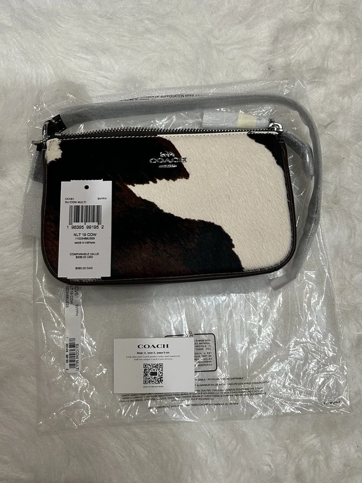 COACH Nolita 19 With Cow Print  CCV61, cow printed haircalf/Sv/Cow Multi   Coach - Image 1 of 4