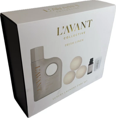 Juego de cuidado de lavandería de lujo de lino fresco L'avant Collective (nuevo en caja) Foto 1 de 4