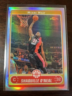 2006 Topps Chrome Refractor #25 Shaquille O’Neal Miami Heat Refractor Nice - Image 1 of 2