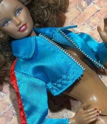 Barbie Hip Hop Style Blue Satin, Modern Jacket 🔵 - Image 1 of 4