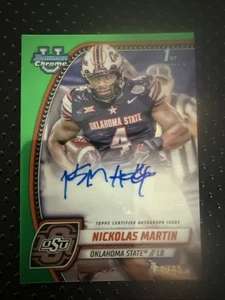 2024 Bowman University Cromo - Cromo Prospecto Autógrafos Nickolas Martin... - Imagen 1 de 3