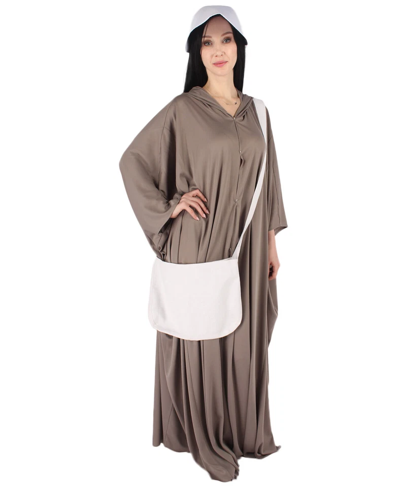 Adulto Mujer Bata Cosplay Disfraz de Sierva con Bolso y Gorro Fiesta de Halloween Foto 1 de 4