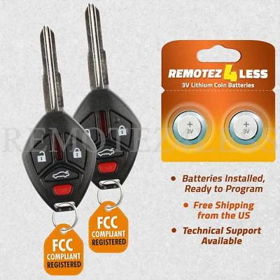 2 for Mitsubishi Galant Eclipse 2008 2009 2010 2011 2012 keyless remote key fob - Изображение 1 из 4