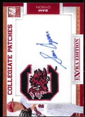 Sam Dyson 2010 Donruss Elite Extra Edition Collegiate Patches Autographs #SD  - Image 1 of 2