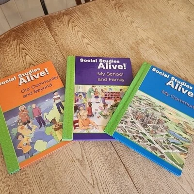 Social Studies Alive Set Of 3 Community School Family Social Studies Curriculum - Image 1 of 4