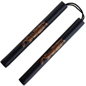 NUNCHAKU SCHAUMGUMMI DRACHENSEIL MIT HÜLLE KUNG FU NUNKAKU MARTIAL ARTS - Bild 1 von 4