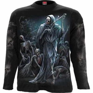 DANCE OF DEATH - T-shirt manica lunga nera - Foto 1 di 7
