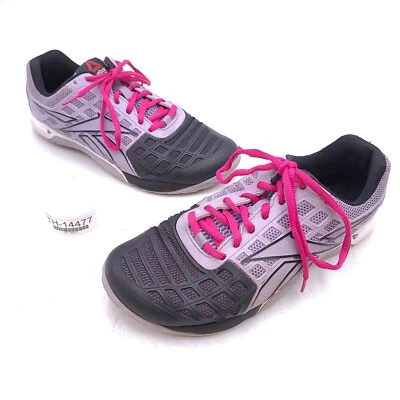 锐步 Crossfit Nano 3.0 女式 7.5 码黑色紫色训练鞋 V53244 — 第 1/4 张图片