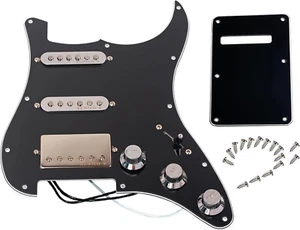 Prewired Pickguard with SSH Pickup Set, 3-Ply Pick Guard Loaded High Output Alni - Picture 1 of 8