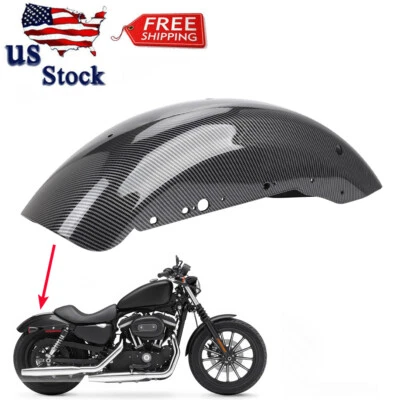 Guardabarros trasero de fibra de carbono apto para Harley Sportster XL 883 1200 48 72 EE. UU. Foto 1 de 4