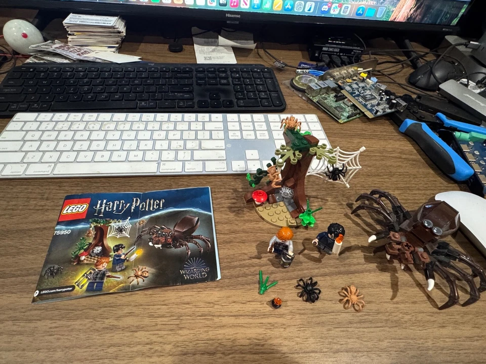 2018 LEGO HARRY POTTER SET# 75950-ARAGOG'S LAIR 157Pcs 2Figs INSTRUCTIONS NO BOX - Image 1 of 1
