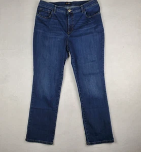 Lee Womens Blue Denim Classic Fit 5 Pockets Straight Leg Jeans Size 16 - Picture 1 of 10