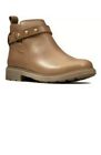 Clarks  Junior Girls Astrol Soar Tan Leather Boots UK Size 10 F /28