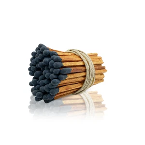 Fósforos de madera pequeños de 2" pulgadas para decoración del hogar favores de boda - marrón negro - Imagen 1 de 4