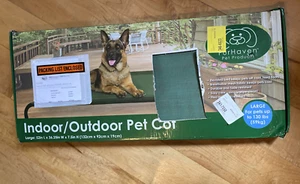 FurHaven Green Breathable Mesh Indoor/Outdoor Dog Pet Cot Bed Large - Picture 1 of 2