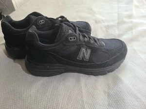 New Balance 993 Shoe Womens US Size 7 Triple Black USA Running Sneakers WR993TB - Picture 1 of 15