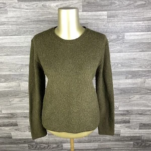 RICHARDS & JONES Pullover mit Rundhalsausschnitt Grün Wollmischung Pullover Damen Größe Medium - Bild 1 von 10