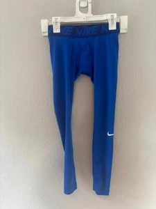 Youth Nike Dri Fit Compression blue tights size S boys - Picture 1 of 3