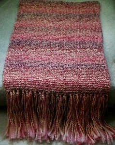 Handgefertigtes gestricktes Gebetstuch 20 x 60 cm/Löwenmarke Kirschblütengarn - Bild 1 von 3