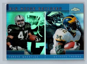2001 Topps Chrome Combos Refractors Tyrone Wheatley / Anthony Thomas #TC8 - Picture 1 of 2