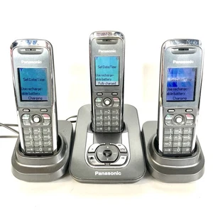 Panasonic KX-TG8421E Schnurloses Haustelefon Set Anrufbeantworter 3 Mobilteile Telefone - Bild 1 von 15