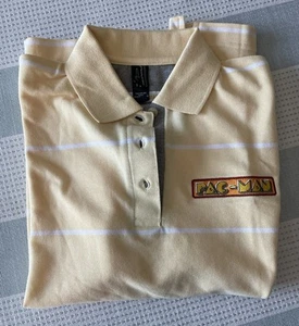 Pac Man Short-Sleeve Polo Golf Shirt, Page & Tuttle, 100% Cotton, Size M, NWOT - Picture 1 of 8