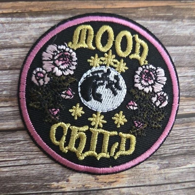 Moon Child Occult Boho Hippie Hippy Witch Iron on Patch - Image 1 of 2