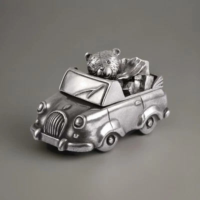 "Caja de dientes de coche de peltre colección picnic ositos de peluche Royal Selangor 2,5"" regalo" Foto 1 de 3