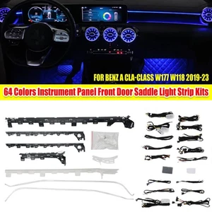 Für W118 CLA/A-Klasse W177 64 Farben LED Umgebungslicht Air Vent Atmosphäre Lamp - Bild 1 von 9