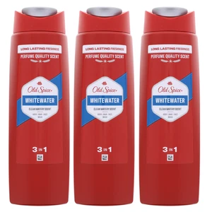 3x Old Spice Whitewater 3in1 Shampoo for Hair, Face and Body 250ml each - Picture 1 of 3