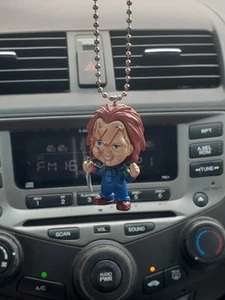 Chucky Childs Play Car Rearview Mirror Hanging Ornament  Horror Decor Chucky - Picture 1 of 3