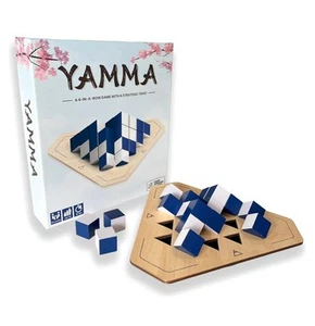 Yamma Connect 4 Game with Wooden Spinning Board, 3D Visual Strategy Experience - Picture 1 of 8