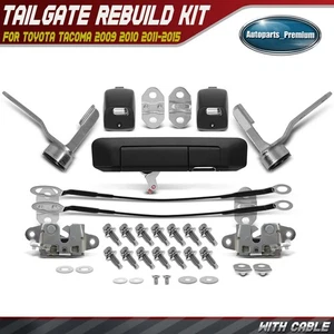 Metal Tailgate Hardware Rebuild Kit w/ Cables for Toyota Tacoma 2009 2010-2015 - Picture 1 of 11