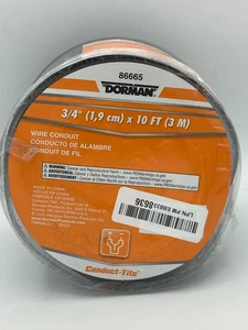Dorman 86665 3/4 In. X 10 Ft. Black Flex Split Wire Conduit - Foto 1 di 5