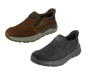 MENS RIEKER 06052 NUBUCK WIDE FITTING CASUAL SHOES - Picture 1 of 19