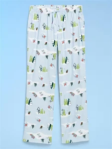 OLD NAVY Women Christmas Flannel Pajama Pants Disney Star Wars Scene Small Med - Picture 1 of 1